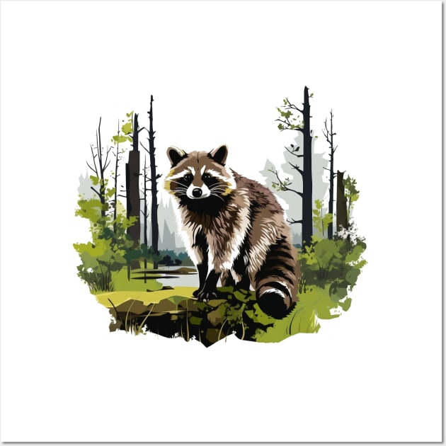 Raccoony Cuteness Wall Art by zooleisurelife